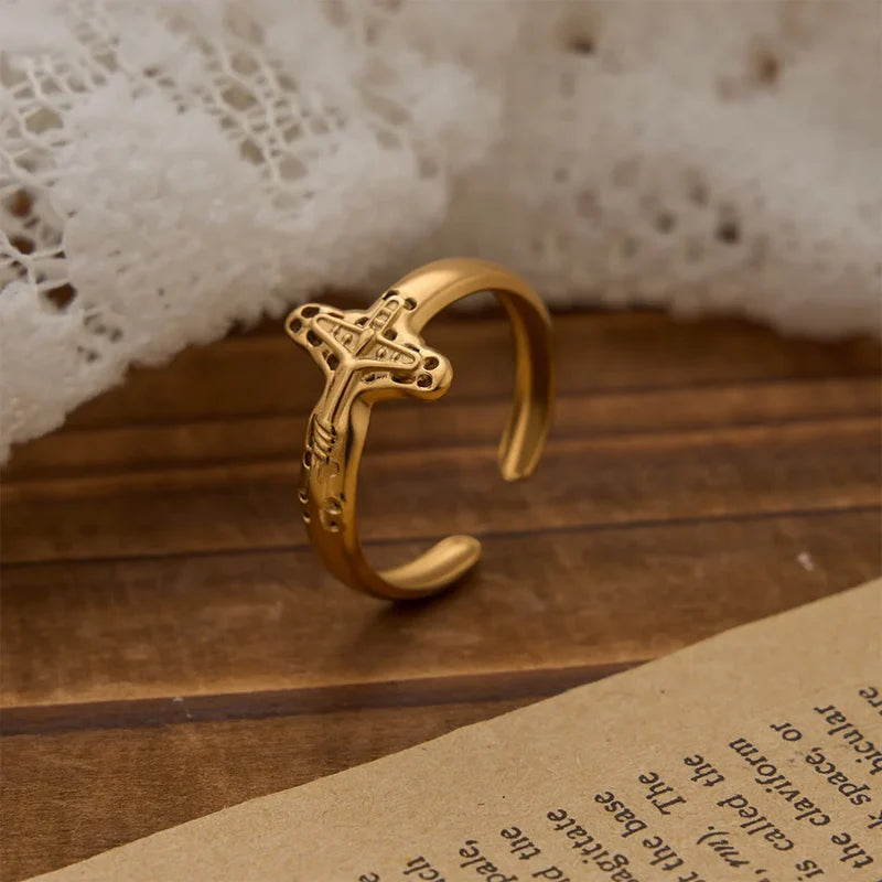 Anello Gesu Crocifisso - Simbolo di Fede