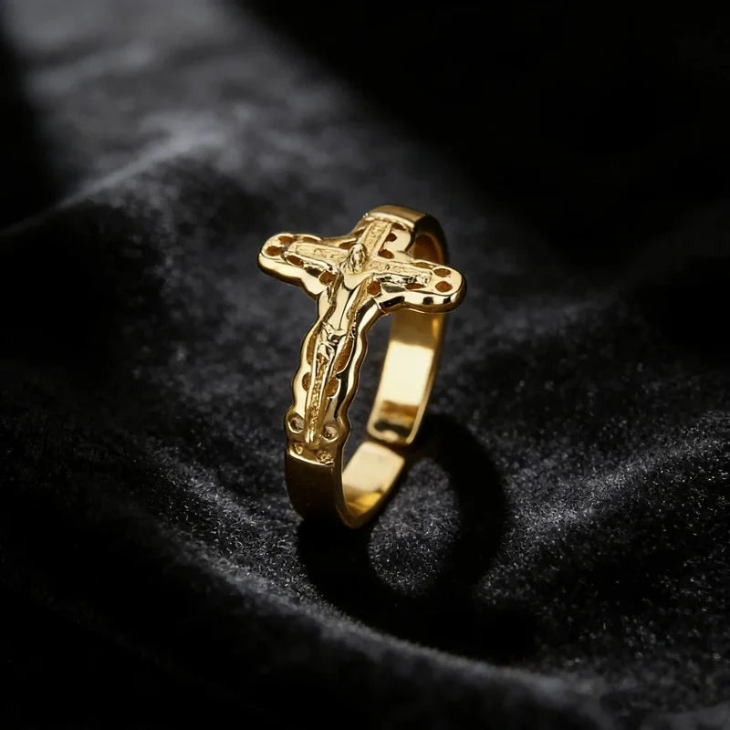 Anello Gesu Crocifisso - Simbolo di Fede