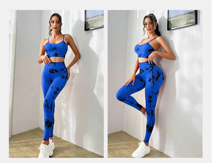 Set Yoga Tie-Dye Senza Cuciture