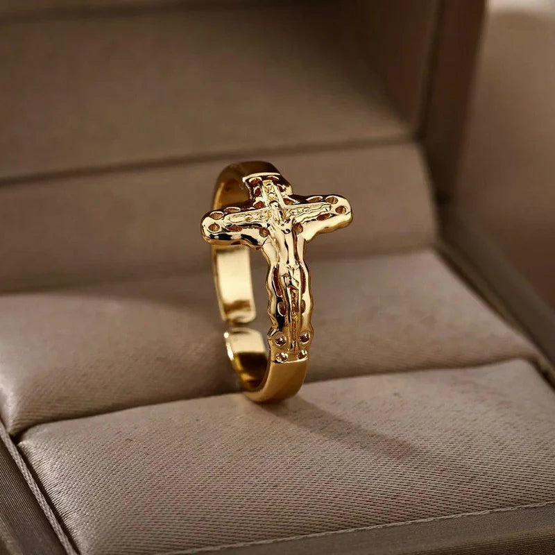 Anello Gesu Crocifisso - Simbolo di Fede