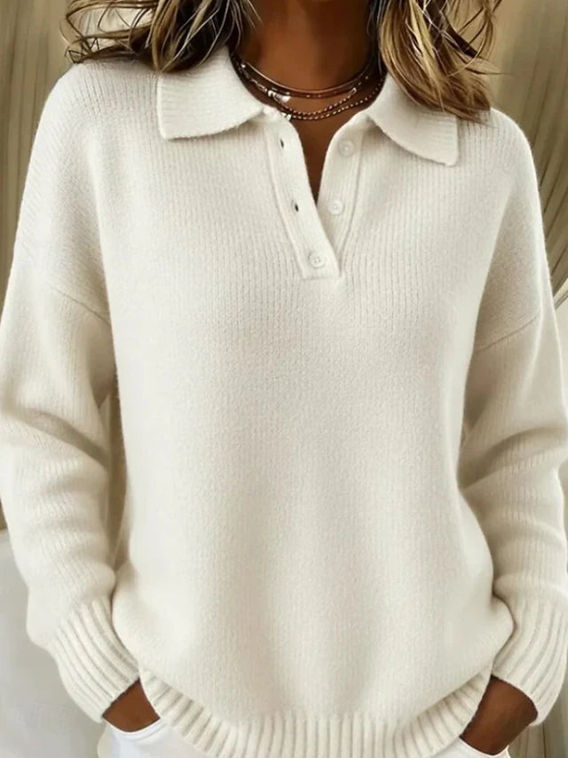 Maglione invernale con colletto